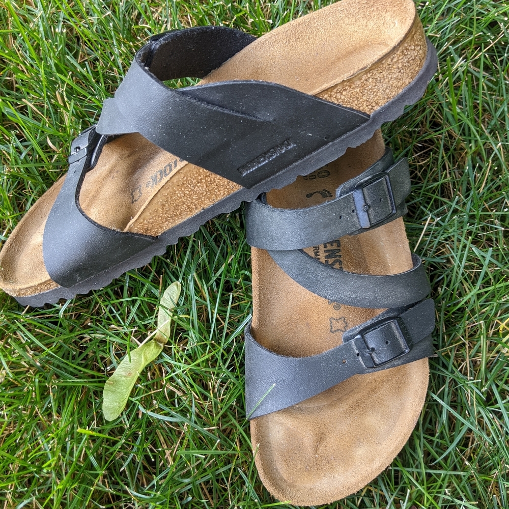Black Birkenstock sandals